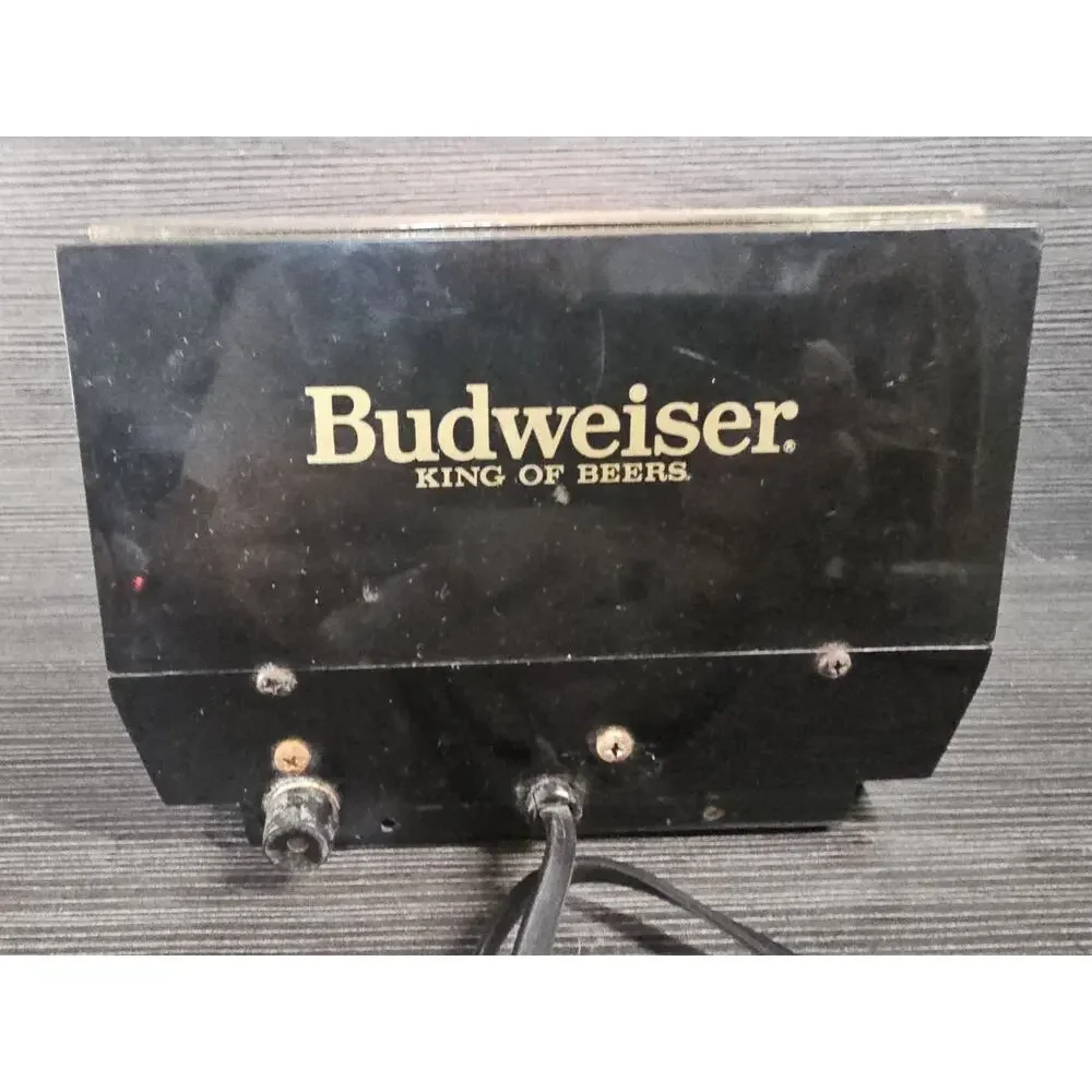 1984 Budweiser King of Beers Clydesdale Lighted Digital Clock Display Man Cave